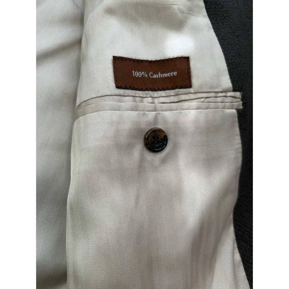Joseph & Lyman 100% Cashmere Blazer Brown 40 3Btn Luxury Sport Coat